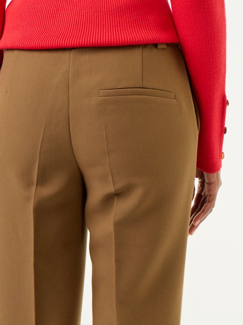 Belted straight-leg trousers - Kiabi