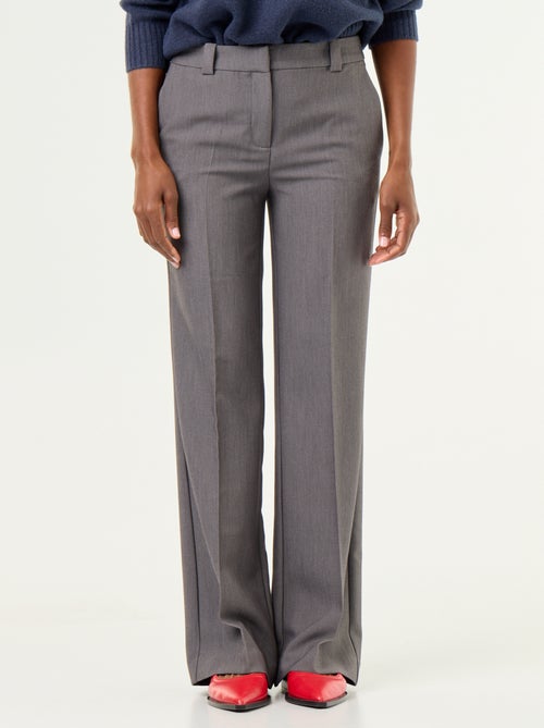 Belted straight-leg trousers - Kiabi