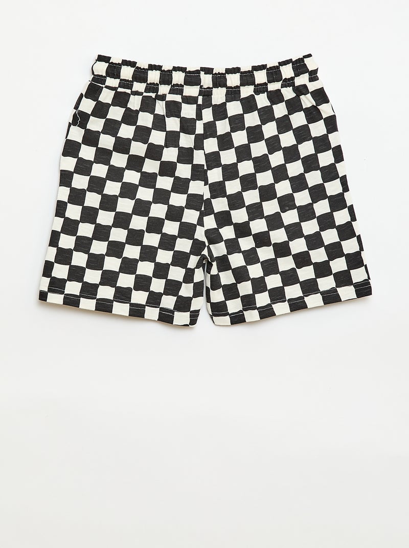 Bermuda à motif Blanc - Kiabi