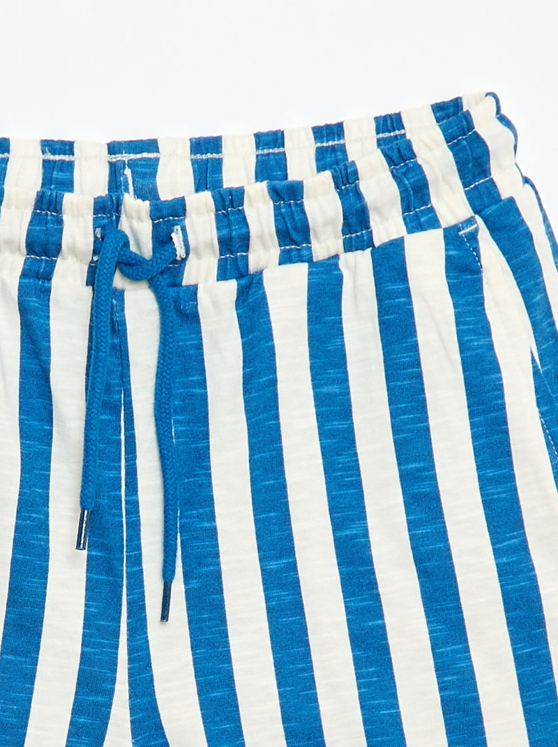 Bermuda à motif Bleu - Kiabi