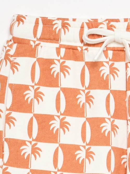 Bermuda aus French Terry mit Print - Kiabi