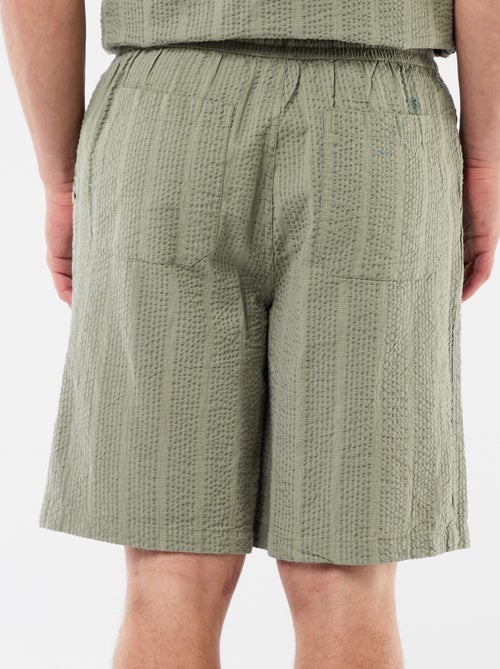 Bermuda aus Krepp-Stoff - Kiabi