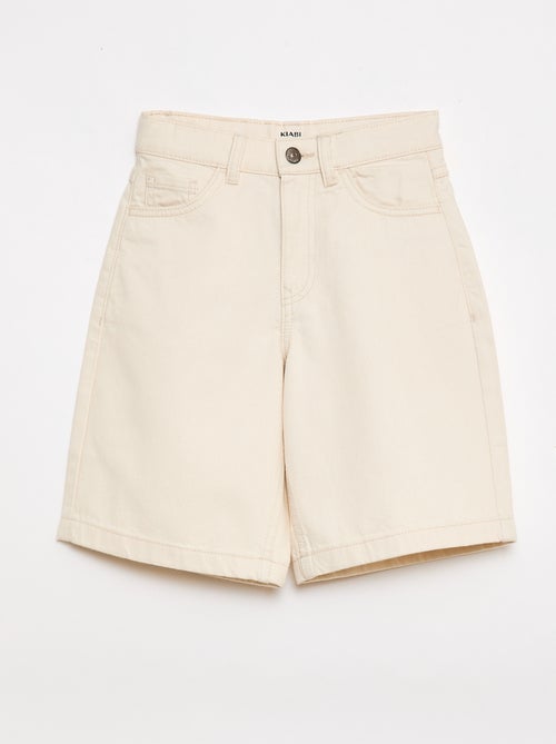 Bermuda aus Twill mit 5 Taschen - Kiabi