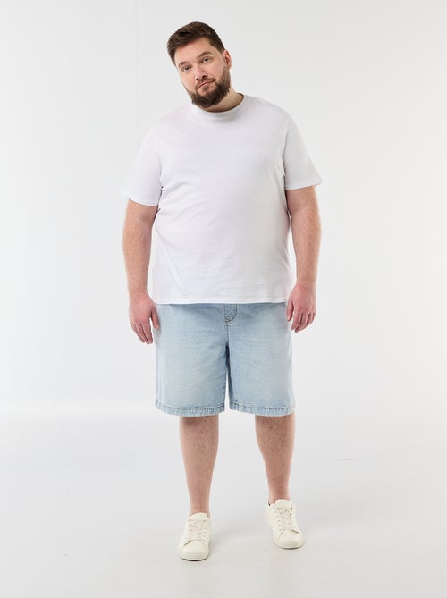 Bermuda aus Twill mit Kordelzug - Kiabi