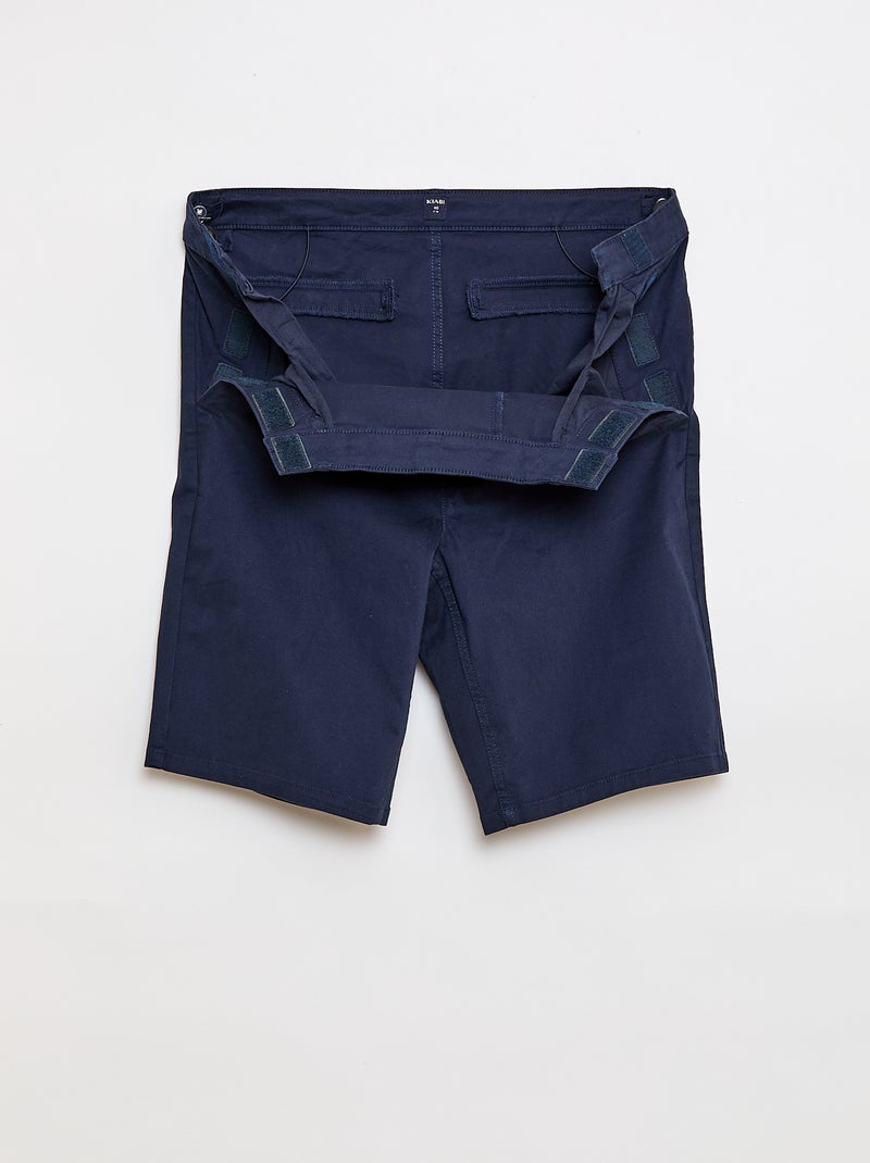 Bermuda chino - collection facile à enfiler Bleu - Kiabi