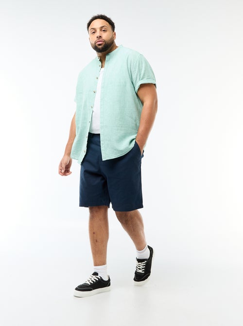 Bermuda chino con apertura a bottoni + zip + lacci - Kiabi