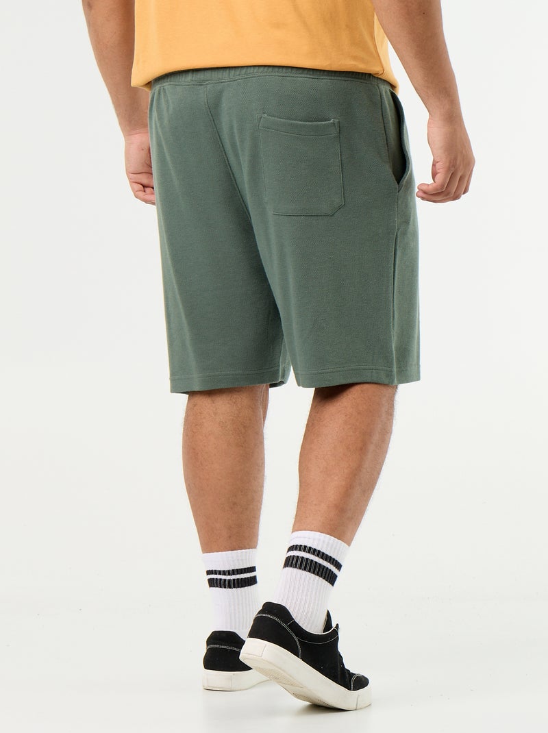 Bermuda chino con vita elasticizzata Verde - Kiabi