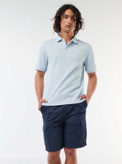 Bermuda chino en popeline avec poches à rabat - Kiabi