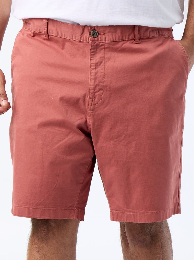 Bermuda chino en twill Rose - Kiabi