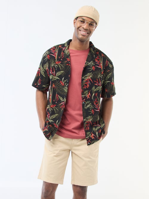 Bermuda chino en twill uni - Kiabi