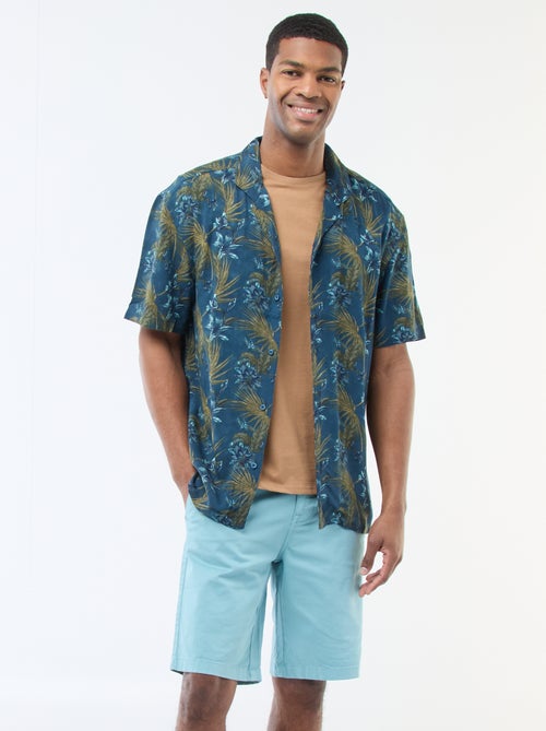 Bermuda chino en twill uni - Kiabi