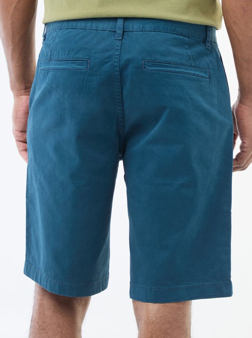 Bermuda chino en twill uni - Kiabi