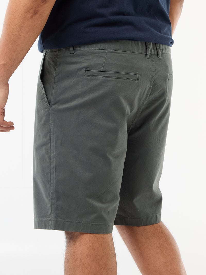 Bermuda chino in twill Verde - Kiabi