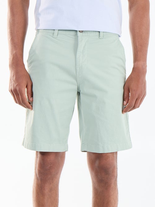 Bermuda chino tinta unita in twill - Kiabi