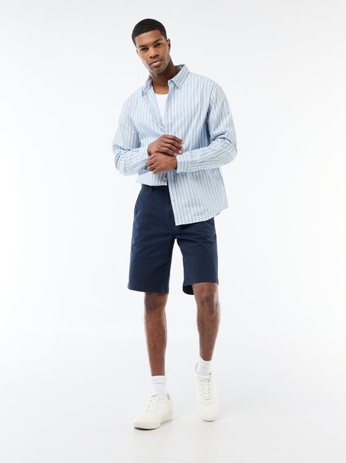 Bermuda chino uni en twill - Kiabi