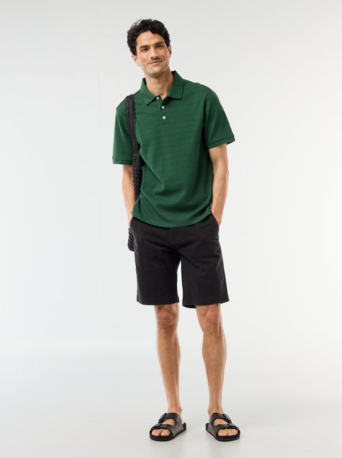 Bermuda chino uni en twill - Kiabi