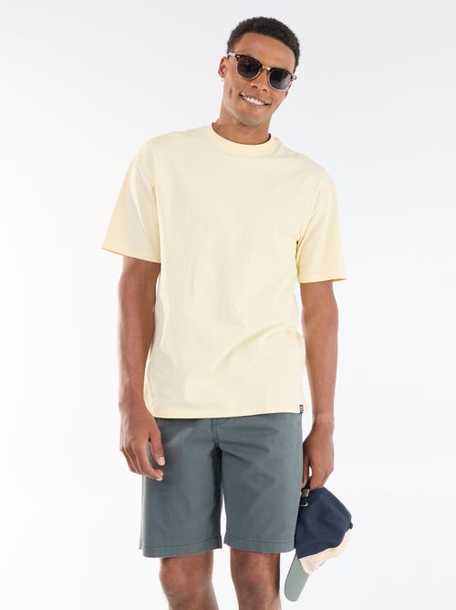 Bermuda chino uni - Kiabi Bermuda chino uni - Kiabi