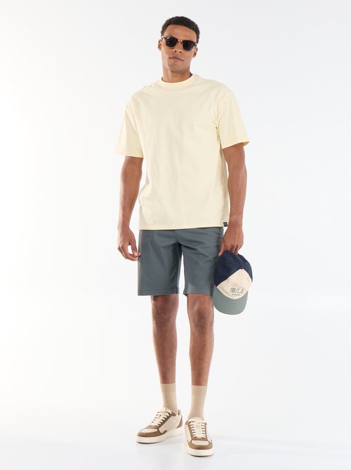 Bermuda chino uni - Kiabi Bermuda chino uni - Kiabi