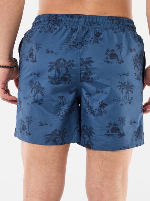 Bermuda de bain à motif - Kiabi