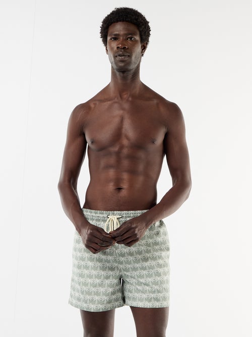 Bermuda de bain à motif - Kiabi