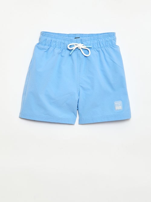 Bermuda de bain avec effet gaufré - Kiabi