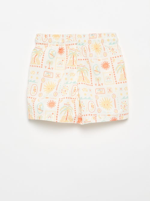 Bermuda de bain imprimé 'mer' all-over - Kiabi