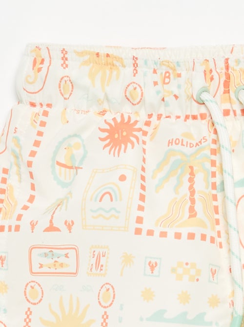 Bermuda de bain imprimé 'mer' all-over - Kiabi