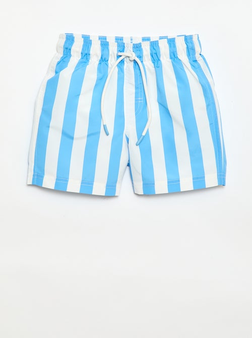 Bermuda de bain imprimé rayé - Kiabi
