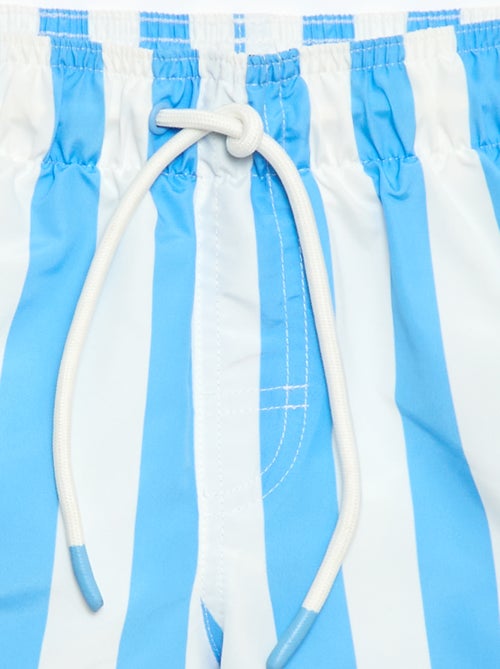 Bermuda de bain imprimé rayé - Kiabi