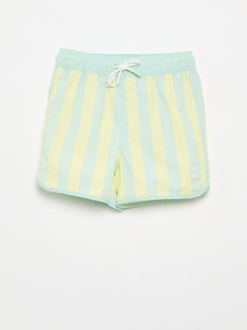 Bermuda de bain rayé - Kiabi