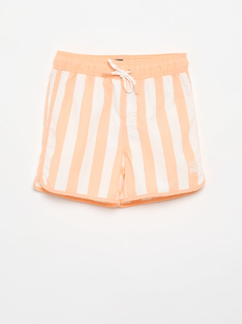 Bermuda de bain rayé - Kiabi