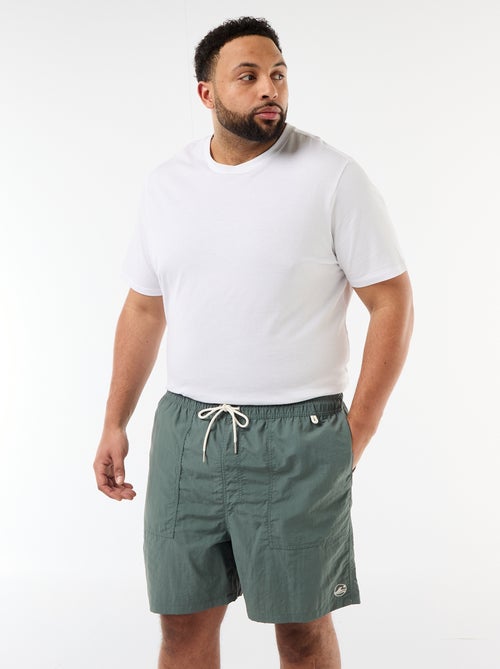 Bermuda de bain uni - Kiabi