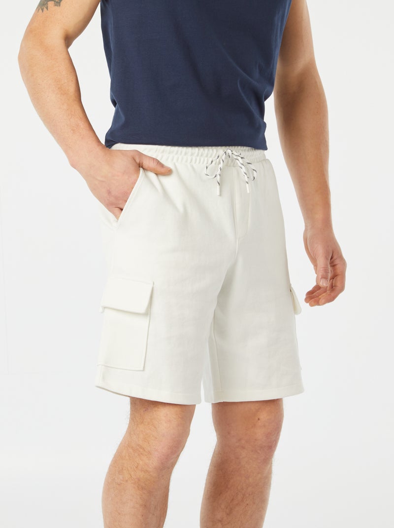 Bermuda de sport Blanc - Kiabi