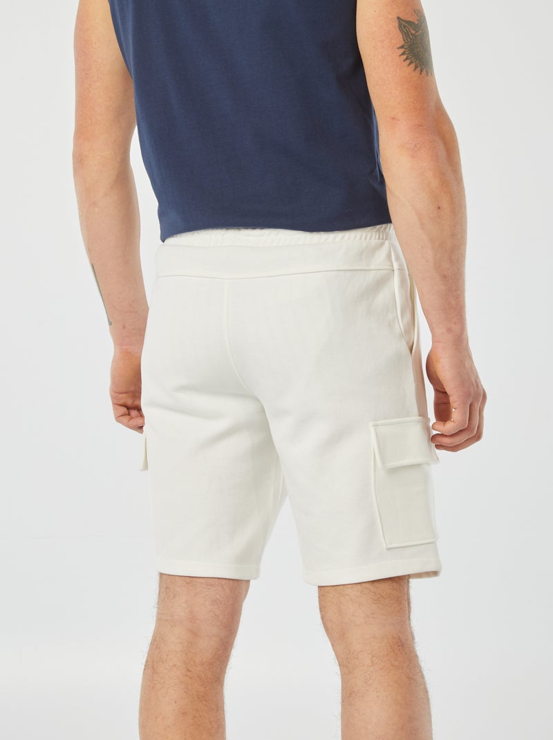 Bermuda de sport Blanc - Kiabi