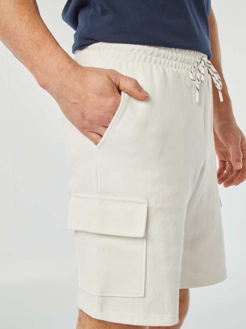 Bermuda de sport Blanc - Kiabi