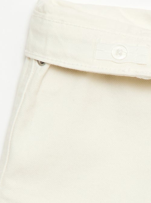 Bermuda denim slim fit stretch en coton - Kiabi