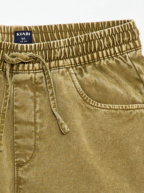 Bermuda droit à la taille élastiquée - Kiabi