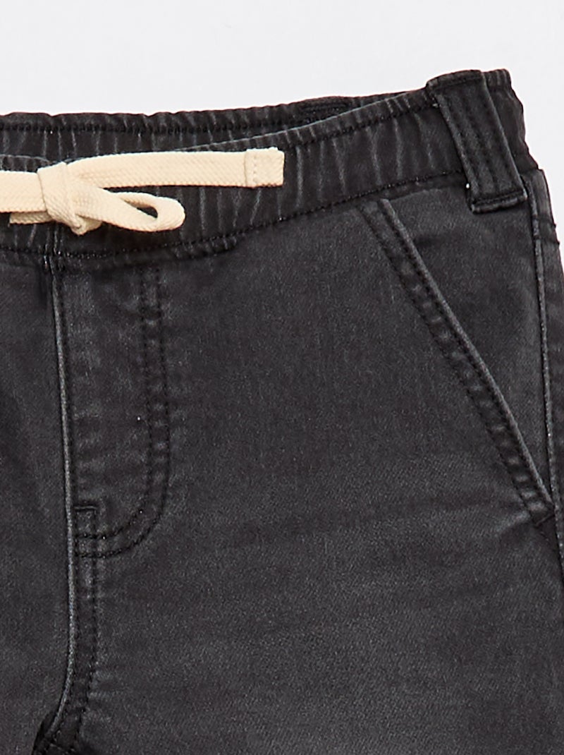 Bermuda en denim - Collection facile à enfiler Gris - Kiabi