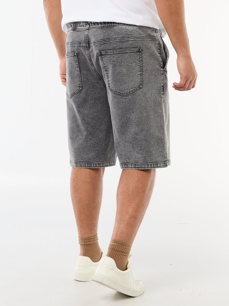 Bermuda en denim Gris - Kiabi