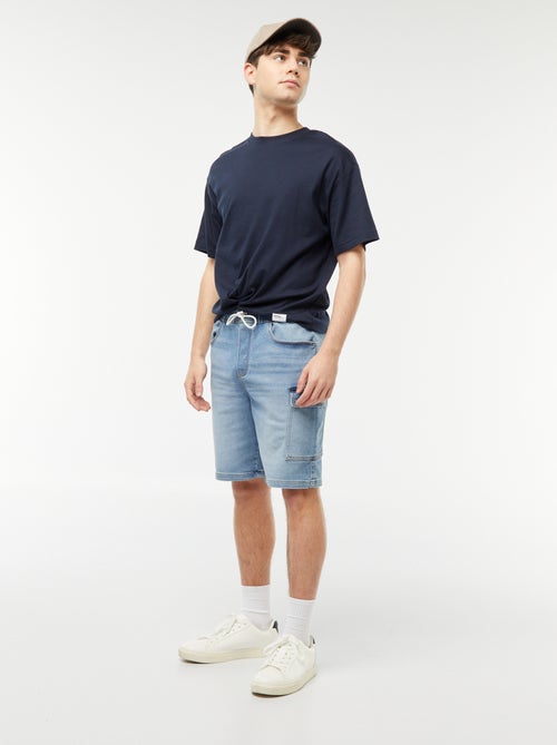 Bermuda en denim multi-poches - Kiabi