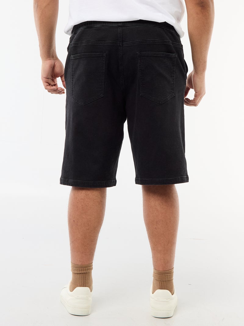 Bermuda en denim Noir - Kiabi