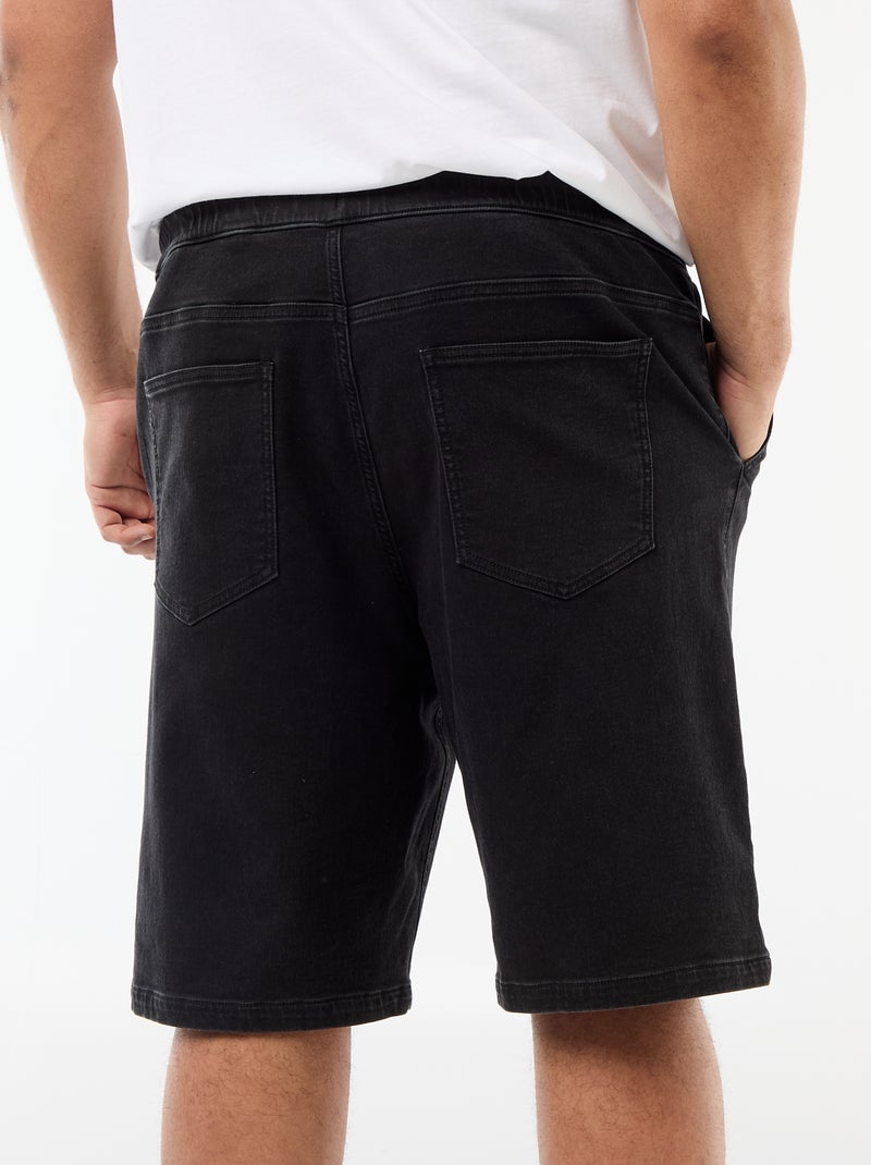 Bermuda en denim Noir - Kiabi