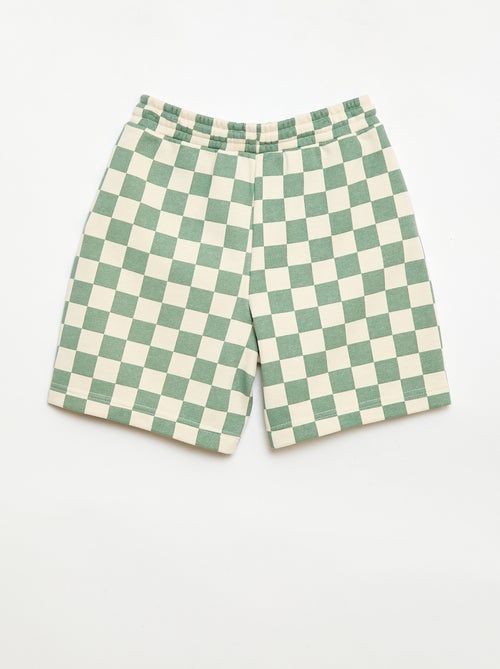 Bermuda en French Terry à motif - Kiabi