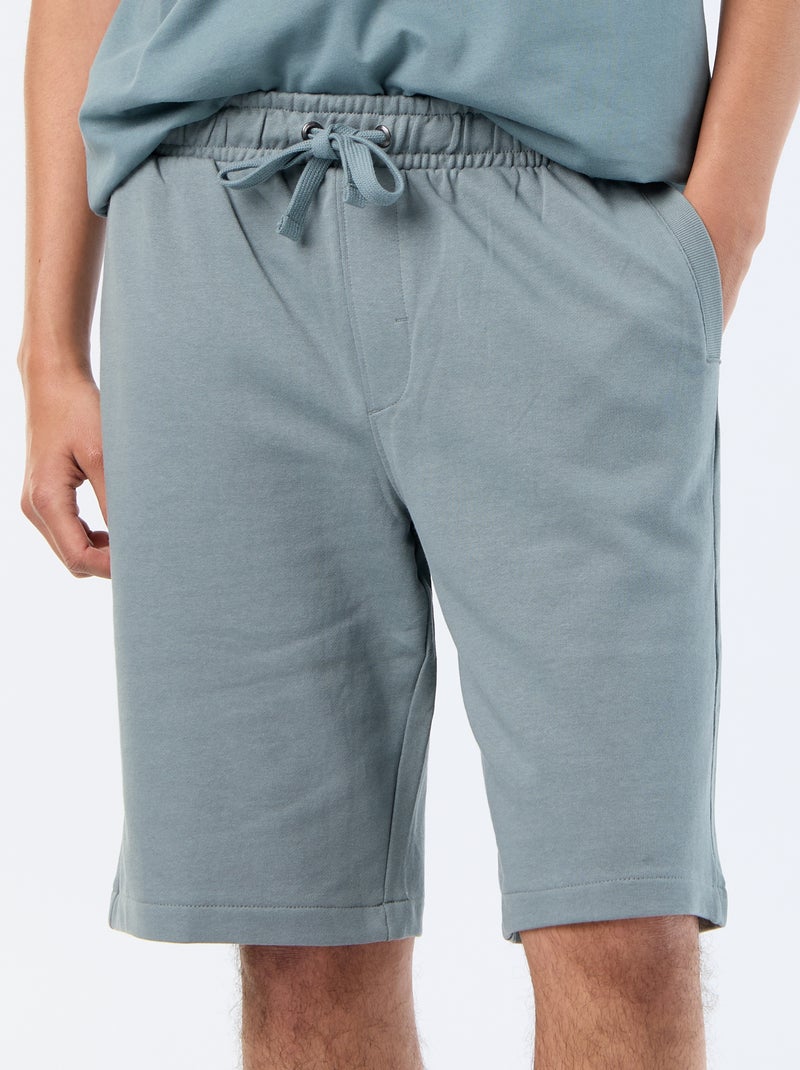 Bermuda en French Terry Bleu - Kiabi
