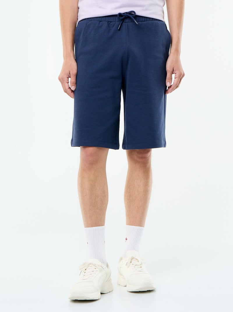 Bermuda en French Terry Bleu - Kiabi
