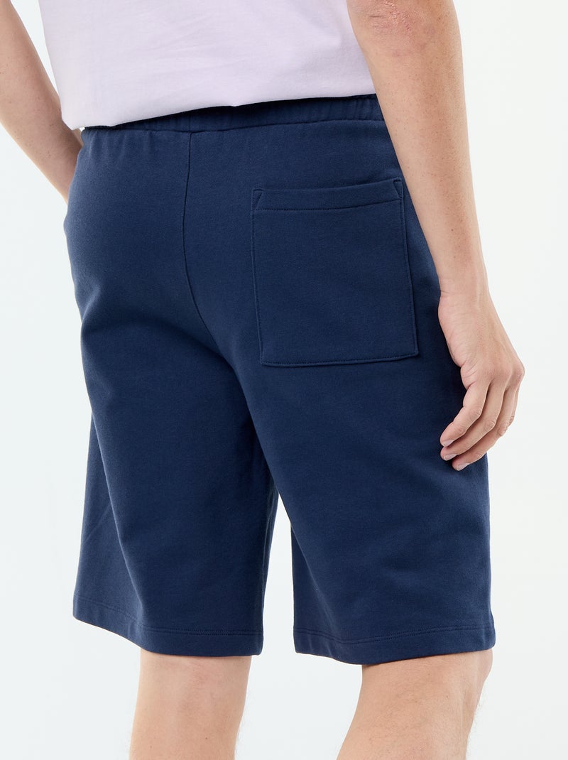 Bermuda en French Terry Bleu - Kiabi