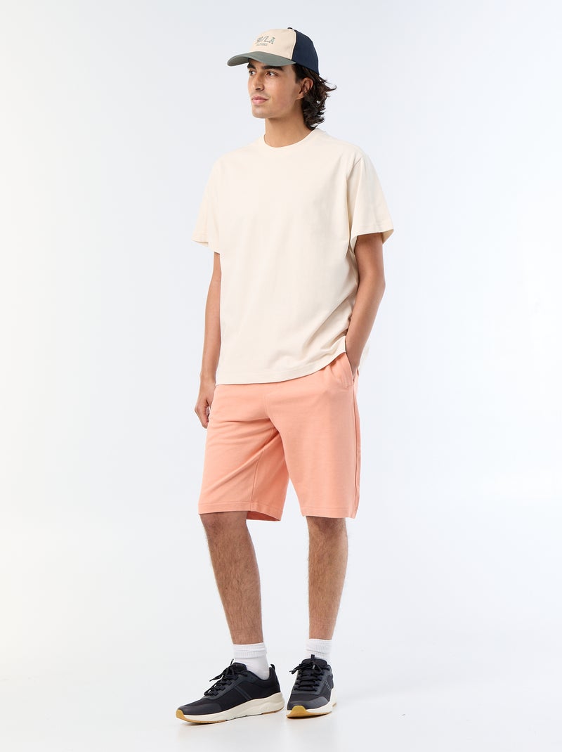 Bermuda en French Terry Orange - Kiabi