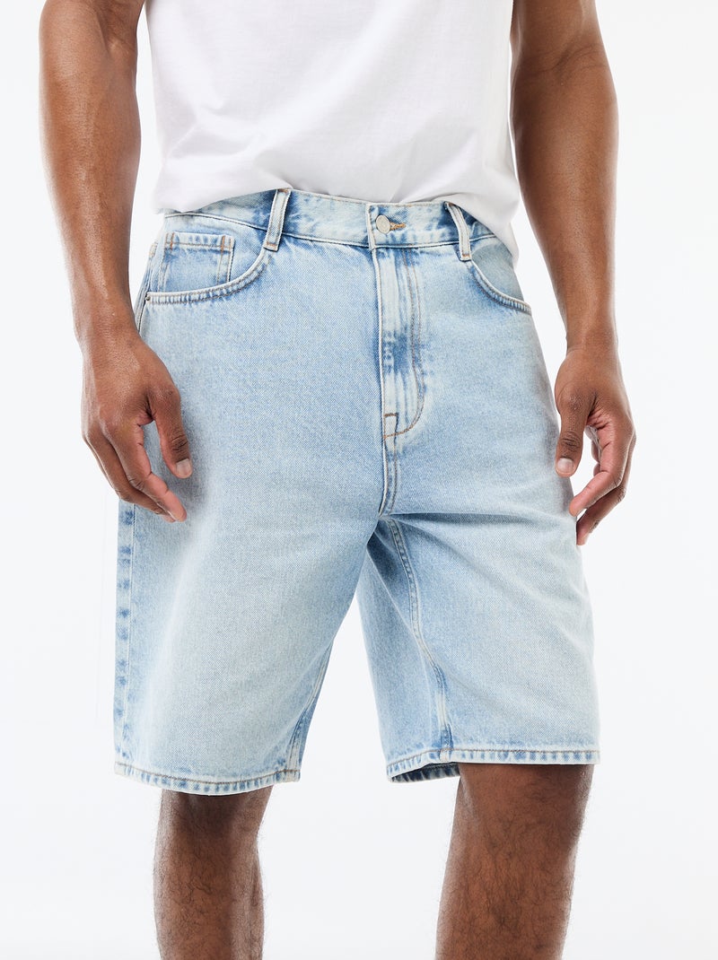 Bermuda en jean Bleu - Kiabi