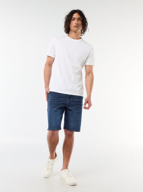 Bermuda en jean slim fit - Kiabi