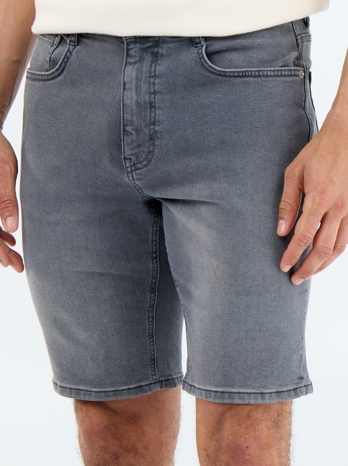 Bermuda en jean slim fit - Kiabi